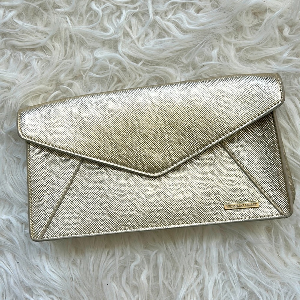 Victoria’s Secret Gold Clutch, NWT